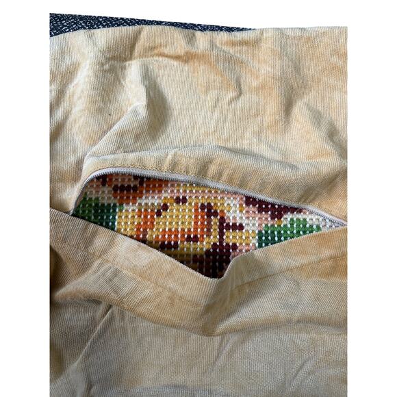 Vintage‎ Floral Hooked Rug Wall Art Shag Needlepoint Tapestry Cottagecore - Picture 5 of 7